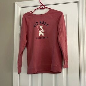 Pink old navy sweater